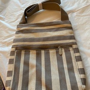 Stripe crossbody bag